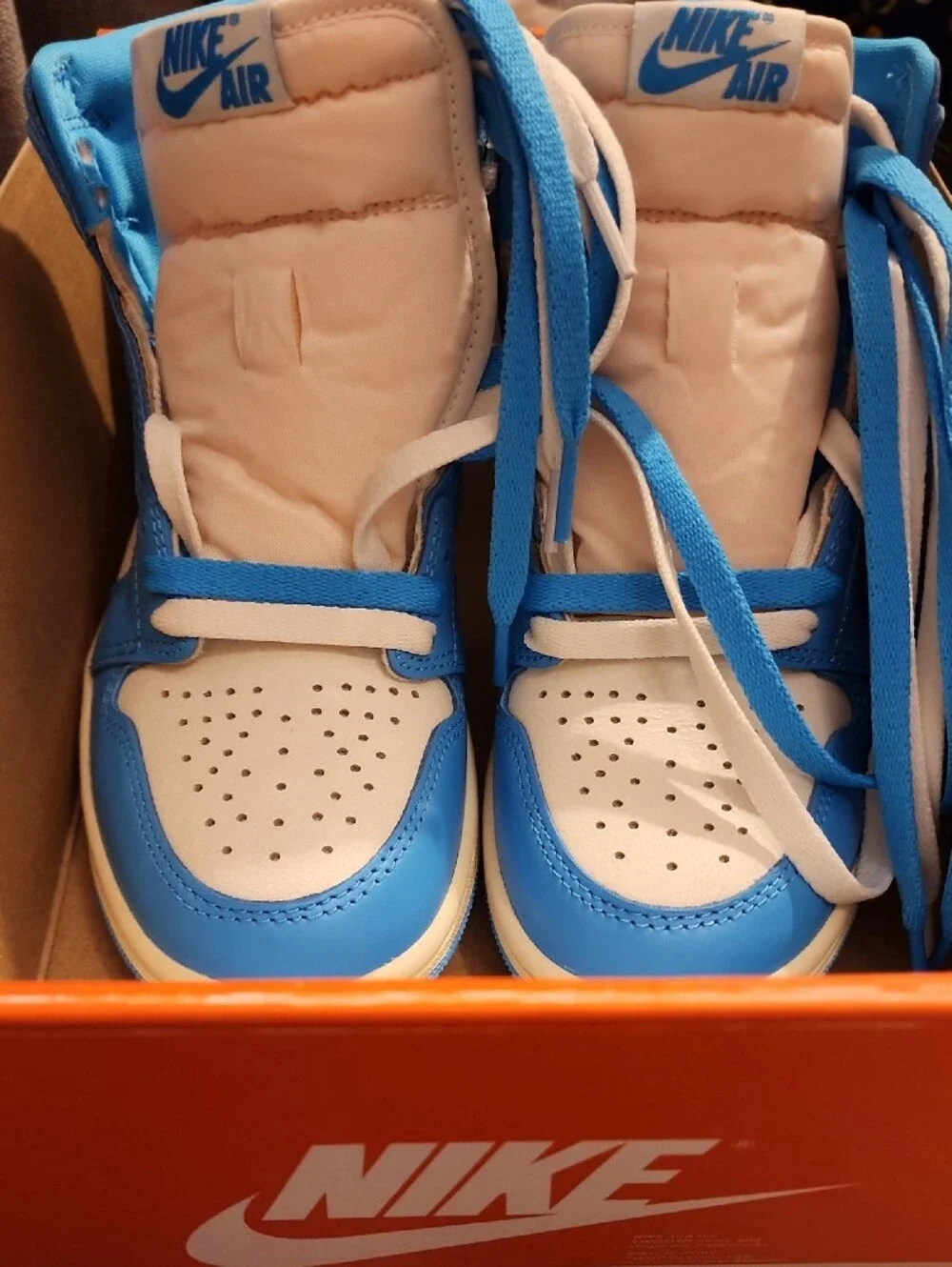 Nike Air Jordan 1 Retro High Top OG Sneakers in Blue and White